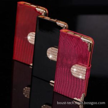 Boust Luxury Shining Flip Wallet Bling Leather Case Cover for Samsung I9300